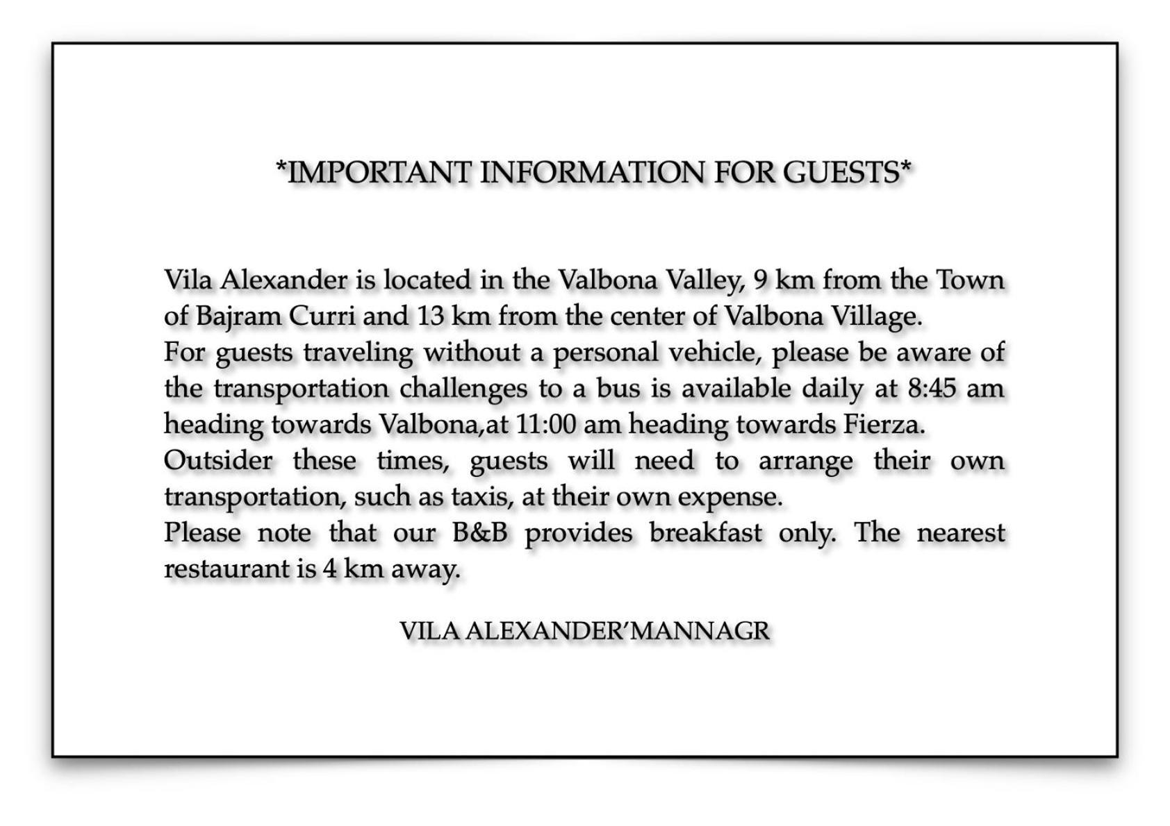 فالبني Vila Alexander B&B المظهر الخارجي الصورة